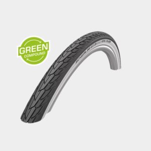 Däck Schwalbe Road Cruiser Green Compound K-Guard Whitewall 42-622 (700 x 40C / 28 x 1.60) reflex