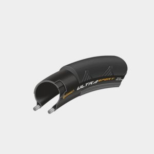 Däck Continental Ultra Sport II Performance 25-622 (700 x 25C / 28 x 1.00) vikbart svart/gul