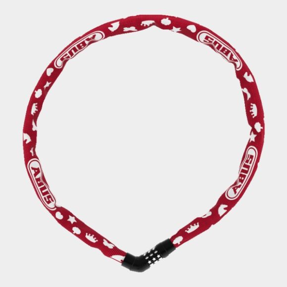 Kättinglås ABUS Steel-O-Chain 4804C, 75 cm, Ø4 mm, Red Symbols