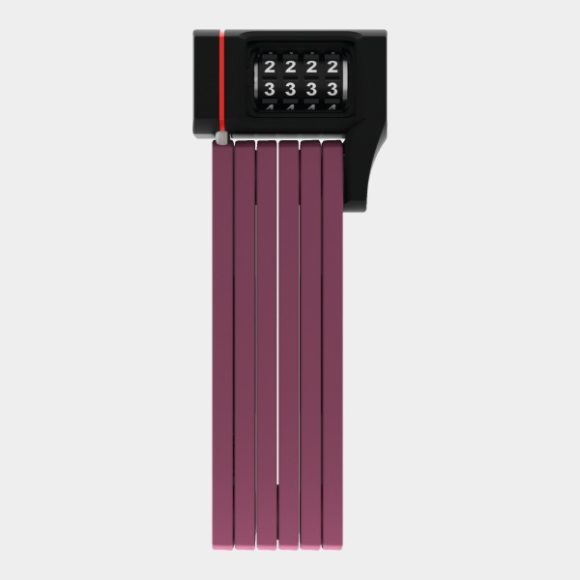 Vikbart lås ABUS uGrip Bordo 5700C, 80 cm, Core Purple, inkl. fäste (SH)