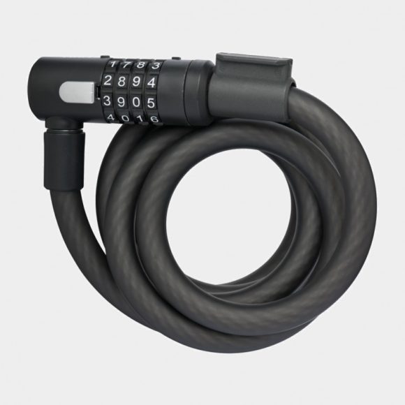 Spirallås AXA Newton C, 180 cm, Ø15 mm, inkl. fäste
