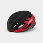 Cykelhjälm Giro Agilis MIPS Matte Portaro Grey/White/Red, Medium (55 - 59 cm)