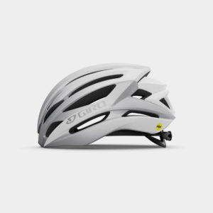 Cykelhjälm Giro Syntax MIPS Matte White/Silver, Large (59 - 63 cm)