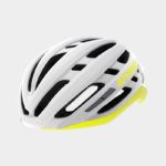 Cykelhjälm Giro Agilis MIPS W Matte White Citron, Medium (55 - 59 cm)