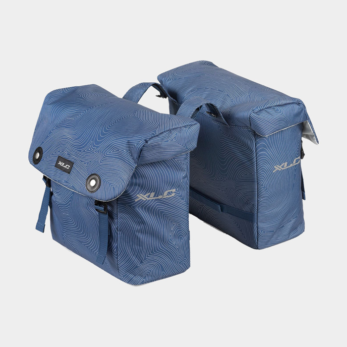 Pakethållarväskor XLC BA-S88, blå, 2 x 18 liter