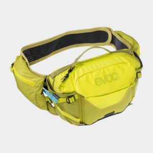 Cykelryggsäck för barn EVOC Joyride Neon Blue/Gold, förberedd för vätskebehållare, 4 liter