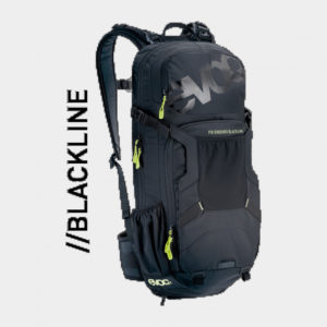 Cykelryggsäck med ryggskydd EVOC FR Enduro Blackline, förberedd för vätskebehållare, 16 liter, Medium/Large