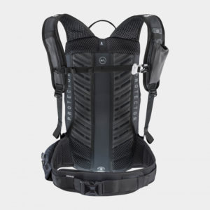 Cykelryggsäck med ryggskydd EVOC FR Lite Race Carbon Grey/Black, förberedd för vätskebehållare, 10 liter, Small