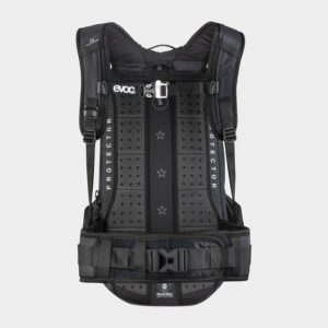 Cykelryggsäck med ryggskydd EVOC FR Trail Unlimited Black/White, förberedd för vätskebehållare, 20 liter, Medium/Large