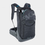 Cykelryggsäck med ryggskydd EVOC Trail Pro Black/Carbon Grey, förberedd för vätskebehållare, 10 liter, Large/X-Large