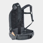 Cykelryggsäck med ryggskydd EVOC Trail Pro Black/Carbon Grey, förberedd för vätskebehållare, 10 liter, Large/X-Large