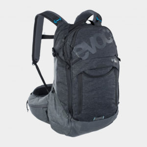 Cykelryggsäck med ryggskydd EVOC Trail Pro Black/Carbon Grey, förberedd för vätskebehållare, 26 liter, Large/X-Large