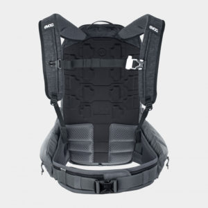 Cykelryggsäck med ryggskydd EVOC Trail Pro Black/Carbon Grey, förberedd för vätskebehållare, 26 liter, Large/X-Large