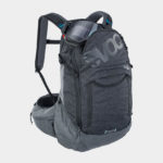 Cykelryggsäck med ryggskydd EVOC Trail Pro Black/Carbon Grey, förberedd för vätskebehållare, 26 liter, Large/X-Large