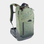 Cykelryggsäck med ryggskydd EVOC Trail Pro Light Olive/Carbon Grey, förberedd för vätskebehållare, 10 liter, Large/X-Large