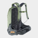 Cykelryggsäck med ryggskydd EVOC Trail Pro Light Olive/Carbon Grey, förberedd för vätskebehållare, 16 liter, Large/X-Large