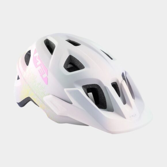 Cykelhjälm MET Eldar Iridescent White Texture/Matt, Universal (52 - 57 cm)