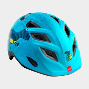 Cykelhjälm MET Genio Blue Unicorn/Glossy, grönt spänne, Universal (52 - 57 cm)