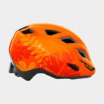 Cykelhjälm MET Elfo Orange Jungle/Glossy, grönt spänne, Universal (46 - 53 cm)