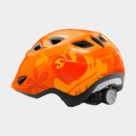 Cykelhjälm MET Genio Orange Jungle/Glossy, grönt spänne, Universal (52 - 57 cm)