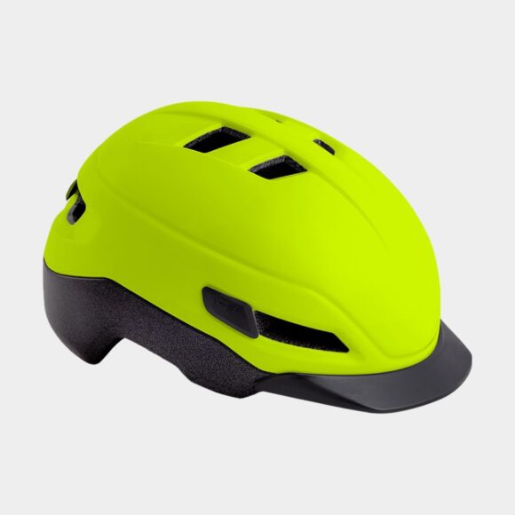 Cykelhjälm MET Grancorso Safety Yellow/Matt/Reflective, Large (58 - 62 cm)