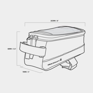 Ramväska Blackburn Local Plus Top Tube Bag, 0.85 liter