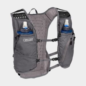 Vätskeryggsäck Camelbak Women's Ultra Pro Vest Gibraltar Navy/Silver, 7 liter + flaskor (2 x 0.5 liter), Medium