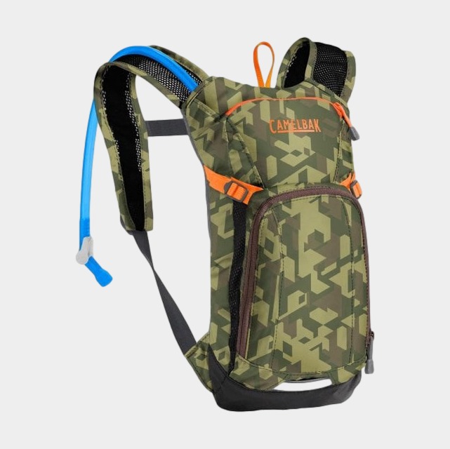 Vätskeryggsäck för barn Camelbak Mini M.U.L.E. Camelflage, 1.5 liter + vätskebehållare (1.5 liter)