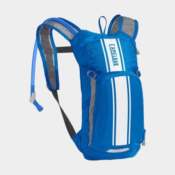 Vätskeryggsäck för barn Camelbak Mini M.U.L.E. Lapis Blue/White Stripe, 1.5 liter + vätskebehållare (1.5 liter)