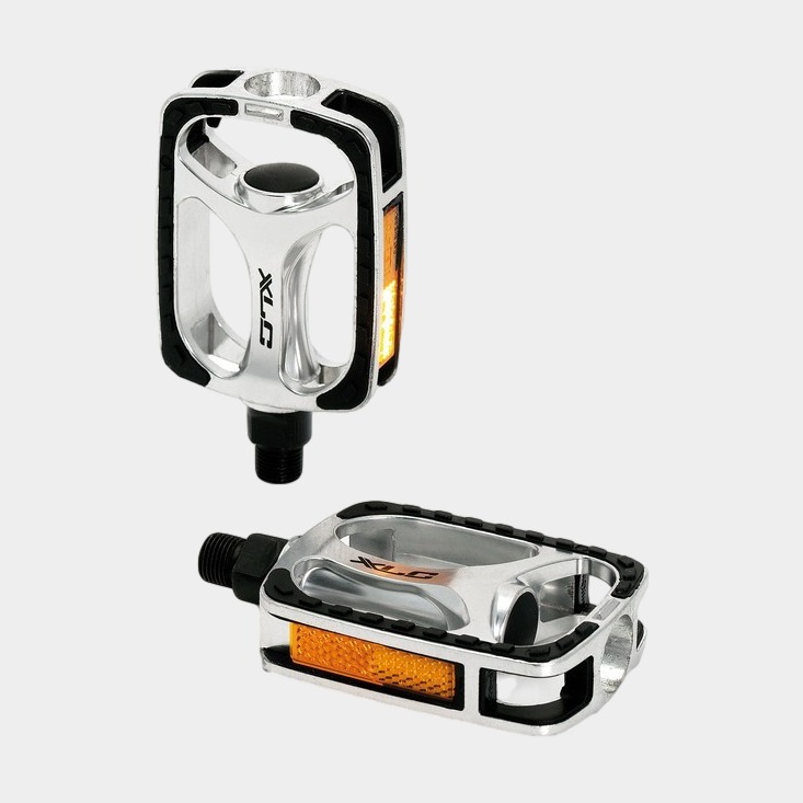 Pedaler XLC PD-C03, 1 par, Standardpedaler, silver/svart