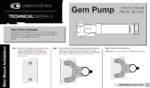 Minipump Crankbrothers Gem S, grön + flaskhållarfäste