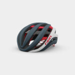 Cykelhjälm Giro Aether Spherical MIPS Matte Portaro Grey/White/Red, Large (59 - 63 cm)