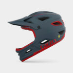 Cykelhjälm Giro Switchblade MIPS Matte Portaro Grey/Red, Large (59 - 63 cm)