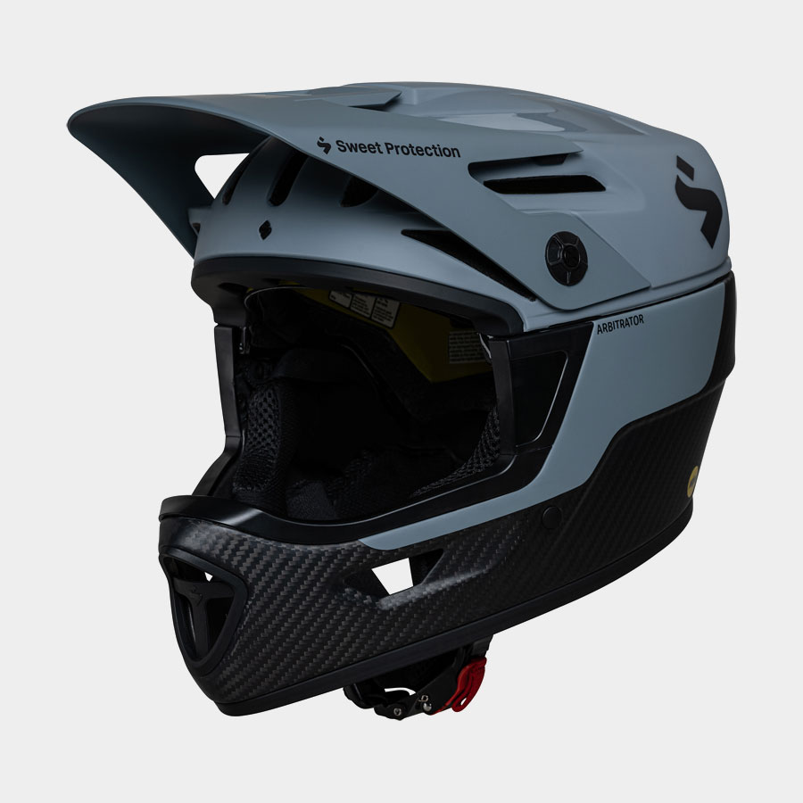 Cykelhjälm Sweet Protection Arbitrator MIPS Nardo Gray/Natural Carbon, Small/Medium (53 - 56 cm)