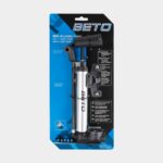 Fotpump och minipump BETO 2-in-1, med analog tryckmätare (manometer), med extern slang + ramfäste