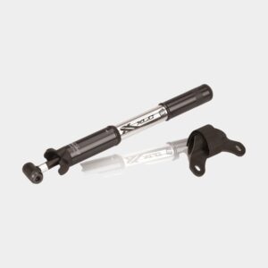 Minipump XLC PU-R03, med extern slang, silver/blå + ramfäste