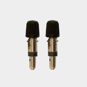 Cykelventil (Dunlop), 2-pack + ventilhatt
