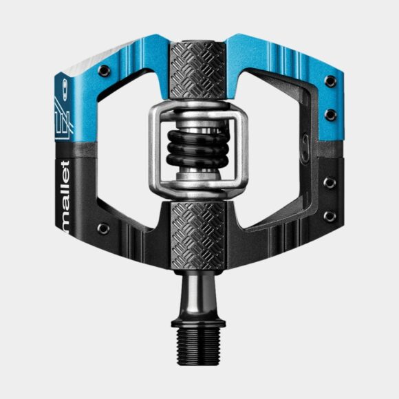 Pedaler Crankbrothers Mallet E LS, 1 par, svart/blå, inkl. klossar