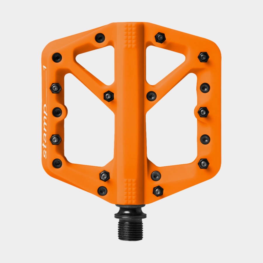Pedaler Crankbrothers Stamp 1 Small, 1 par, Plattformspedaler, orange