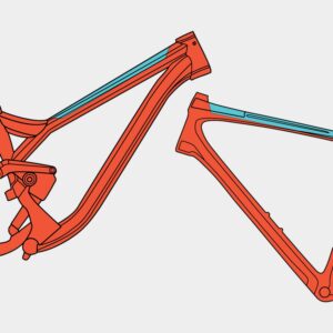 Underrörsskydd RideWrap Essential Frame Protection Kit Downtube Gloss