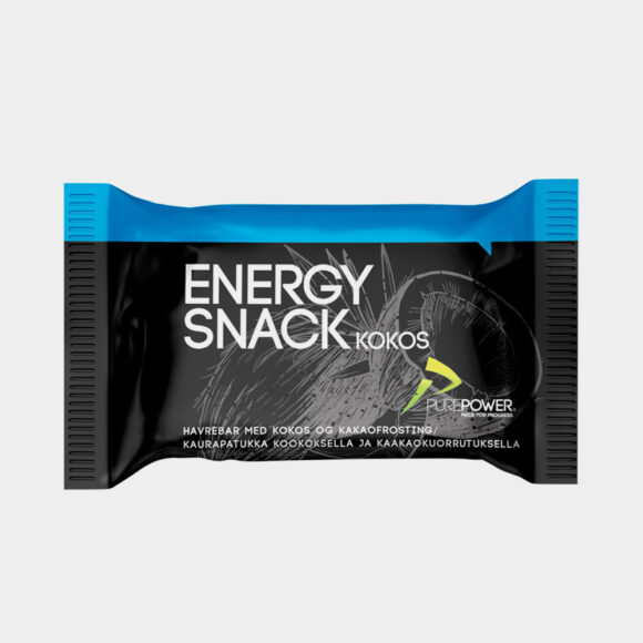 Energibar PurePower Energy Snack Coconut with chocolate frosting, 60 gram