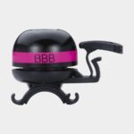 Ringklocka BBB EasyFit Deluxe Ø32 mm, mässing, svart/magenta