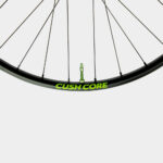 Tubelessventil CushCore Tubeless Presta Valve Set 44 mm, aluminium, 2-pack, grön + ventilkärneverktyg