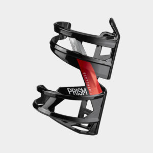 Flaskhållare Elite Prism Left, plast, svart/röd