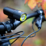 Lampset MTB Hjälmlampa Boruit ULTRA 1200 / Framlampa Gaciron Speed X 1000