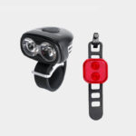 Lampset Boruit ULTRA 960 / Gaciron Safetylight 15 Red + hjälmfäste + pannband + förlängningskabel