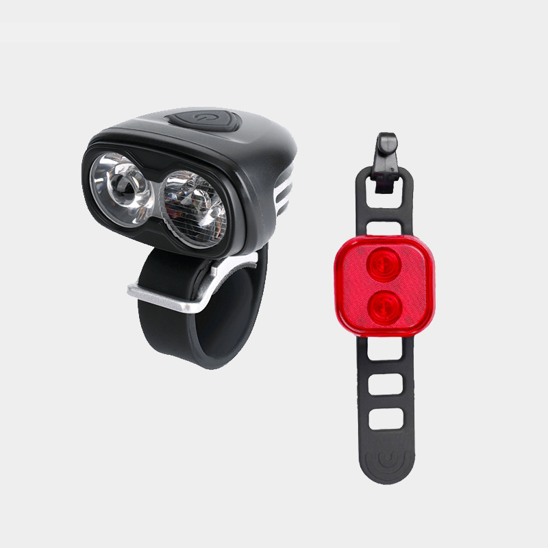 Lampset Boruit ULTRA 960 / Gaciron Safetylight 15 Red + hjälmfäste + pannband + förlängningskabel