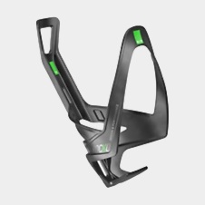 Flaskhållare Elite Rocko Carbon, kolfiber, svart/grön