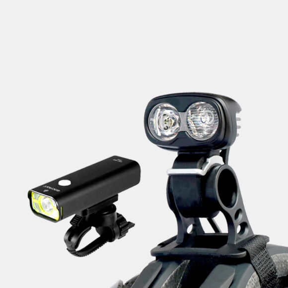 Lampset MTB Hjälmlampa Boruit ULTRA 960 / Framlampa Gaciron Commuter X 800