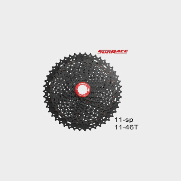 Kassett SunRace CSMX8, 11 växlar, 11-46T, svart